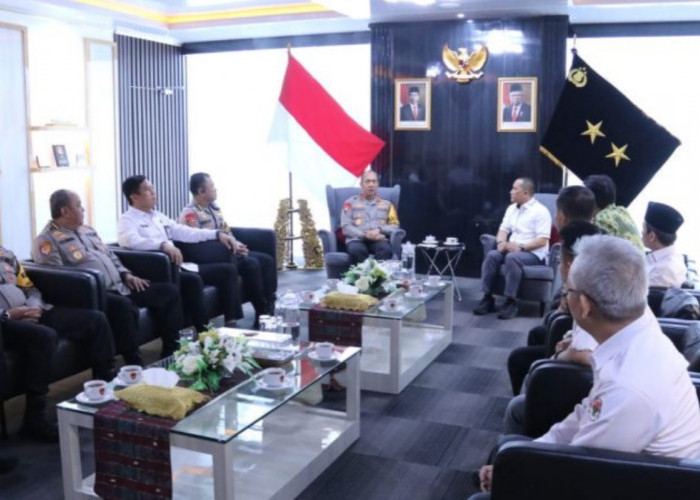 Kapolda Sumsel Terima Audiensi Ketua KPU Provinsi Sumsel, Bahas Koordinasi Songsong Pemilu 2024