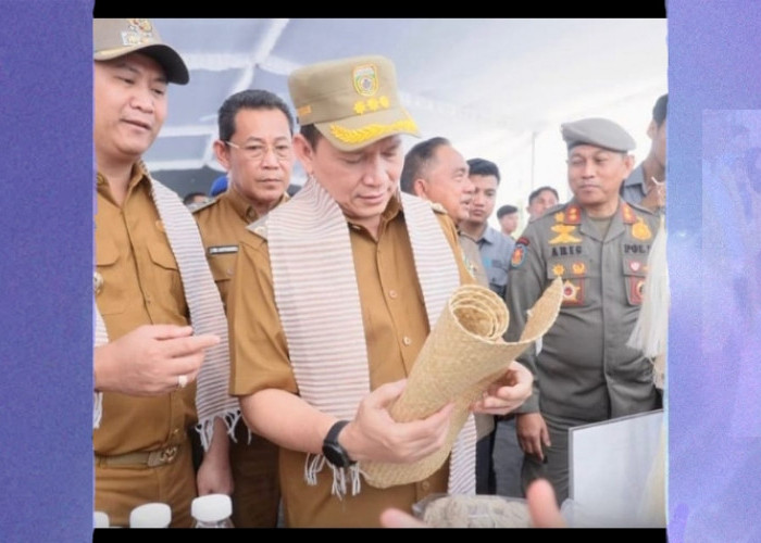 Pj Gubernur Sumsel Resmikan Kampung MADANI, Pengolahan Serat Daun Nanas 