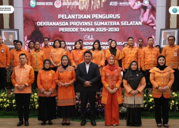 Dekranasda Sumsel 2025–2030 Resmi Dilantik, Gubernur Herman Deru Tekankan Peran Strategis dalam Ekonomi 