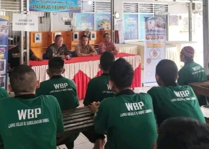 Lapas Empat Lawang Gelar Penyuluhan Pelayanan Hukum Melalui Program LCC kepada Warga Binaan