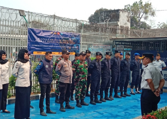 Razia Gabungan Digelar, Lapas Empat Lawang Perkuat Pengamanan dan Cegah Gangguan Kamtib