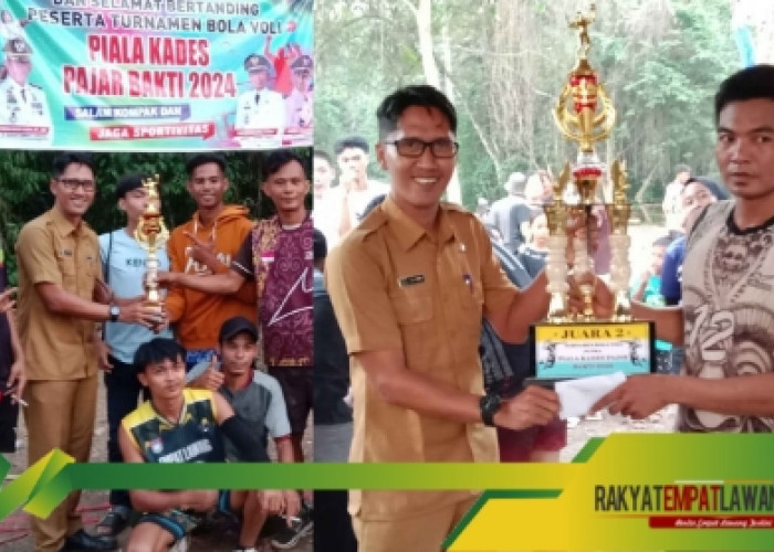 Turnamen Bola Voli Piala Kades Desa Pajar Bakti, Lavani Senopati Raih Juara Utama