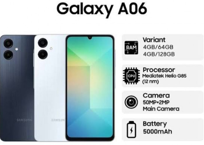 Samsung Galaxy A06 5G Resmi Meluncur: HP 5G Rp2 Jutaan dengan Layar 90Hz & Update OS Panjang