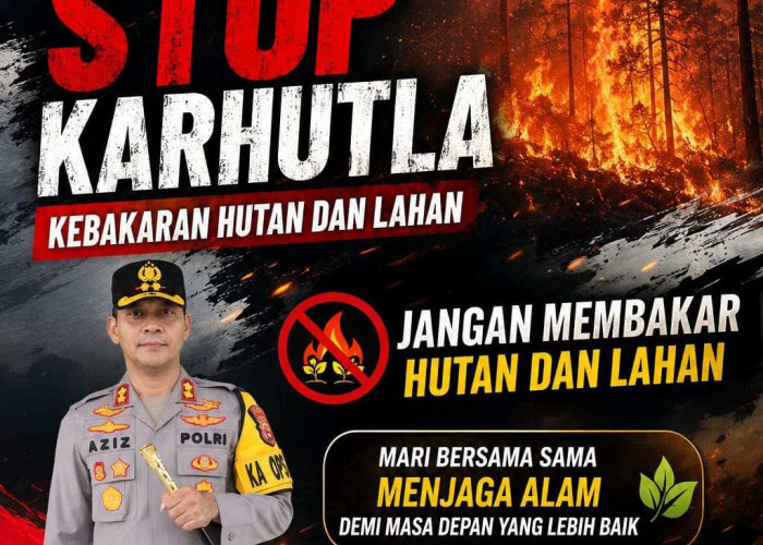 Stop Karhutla, Jaga Alam! Kapolres Empat Lawang Ajak Masyarakat Cegah Kebakaran Hutan dan Lahan