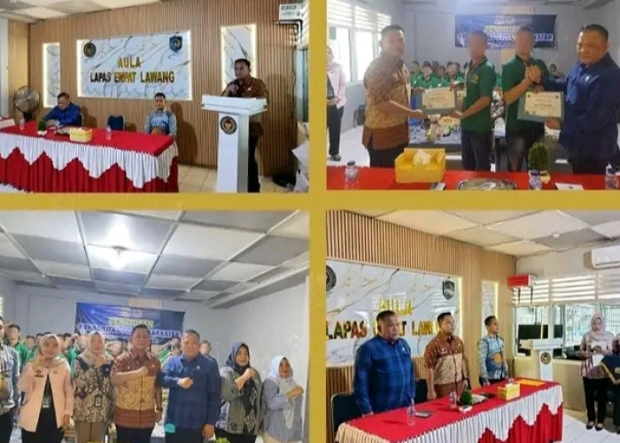 Lapas Empat Lawang Gelar Penutupan Program Rehabilitasi Pemasyarakatan Bersama BNNK Empat Lawang