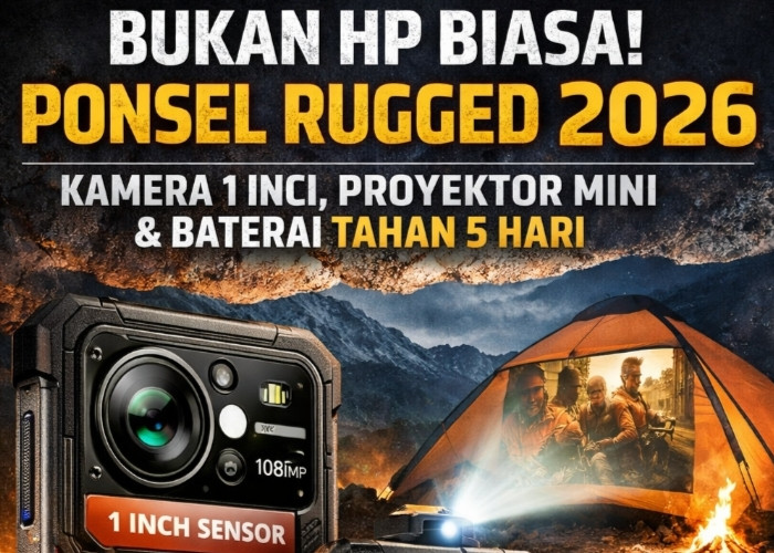 Siap Dihajar Medan Ekstrem! Ponsel Rugged 2026 Andalkan Kamera 1 Inci dan Baterai Super Awet