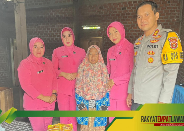 Peduli Sesama, Kapolres Empat Lawang Bersama Bhayangkari Jalin Silaturahmi dengan Mbah Tumini di Jayaloka