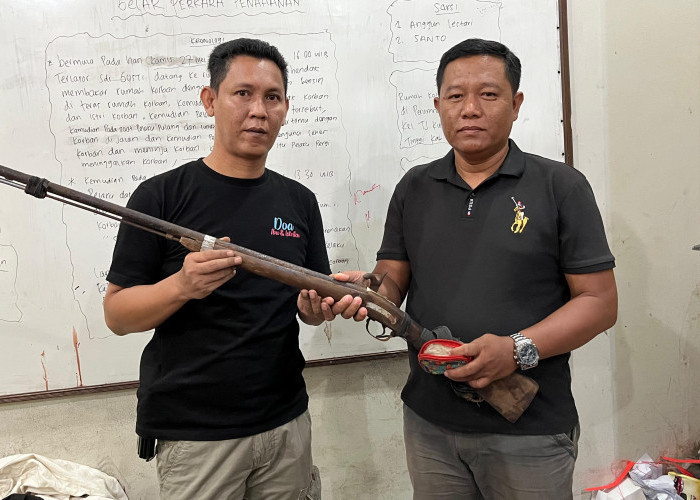 Polres Empat Lawang Terima Penyerahan Senjata Api Rakitan dari Warga Sugih Waras dalam Ops Senpi Musi 2025