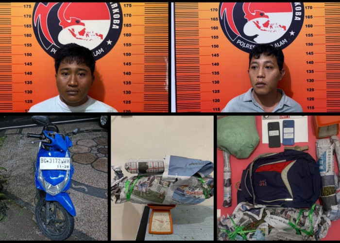 Satresnarkoba Polres Pagar Alam Amankan Dua Bersaudara, Sita 1,7 Kg Ganja