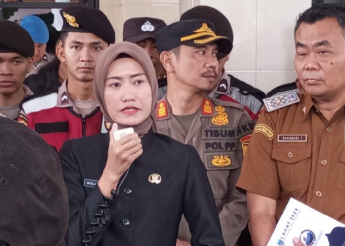 Wakil Bupati Lahat Widia Ningsih Temui Massa Aksi, Janji Selesaikan Permasalahan Kepala Desa