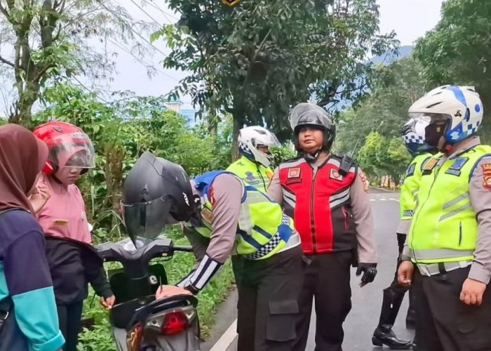 Satlantas Polres Pagaralam Catat Lonjakan 100% Tilang Manual dalam Operasi Keselamatan Musi 2025