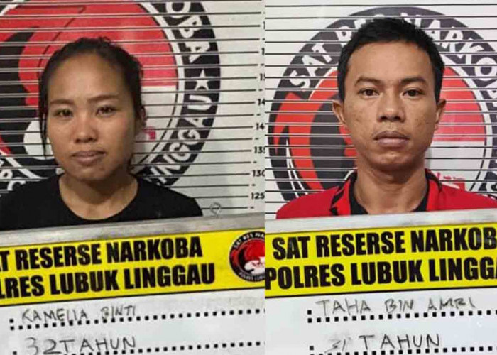 Suami Istri dari Musi Rawas Kompak Jual Ekstasi di Lubuk Linggau, Polisi Amankan Puluhan Butir
