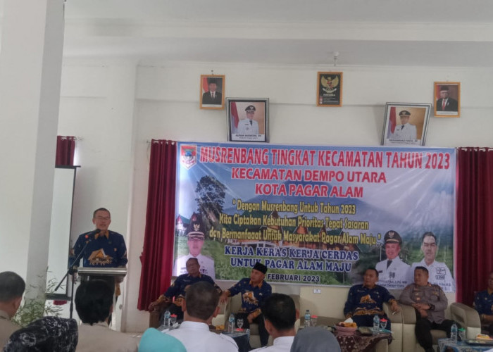 Walikota Pagaralam Buka Musrenbang Tingkat Kecamatan