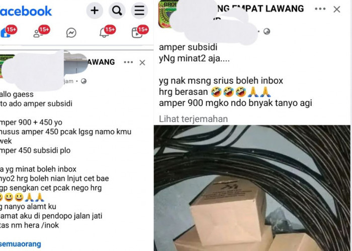 Jual-Beli Amper Listrik Subsidi di Facebook Disorot, PLN Empat Lawang Siapkan Tim 