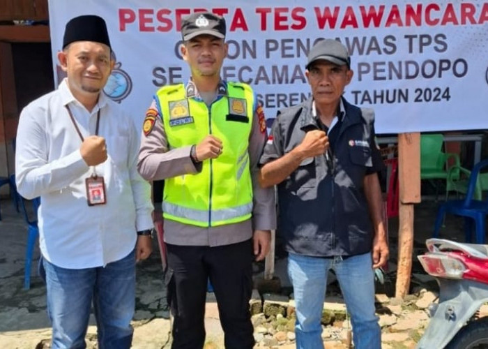 Polsek Pendopo Awasi Seleksi Calon Pengawas TPS di Kecamatan Pendopo