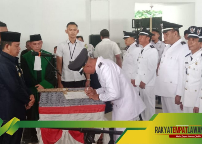 107 Kepala Desa se Kabupaten Empat Lawang Dilakukan Pengukuhan Perpanjangan Masa Jabatan