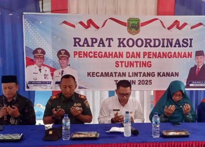 Camat Lintang Kanan Pimpin Rakor Pencegahan dan Penanganan Stunting, Libatkan Semua Unsur