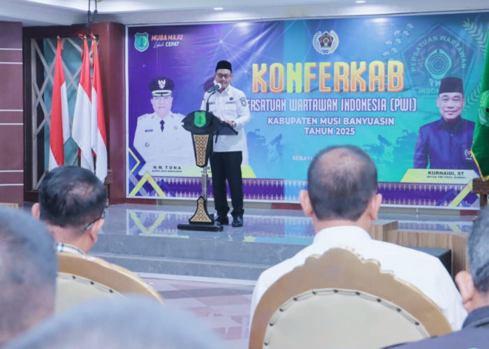 Konfercab PWI Muba Resmi Dibuka, Wabup Rohman: Perangi Hoaks dengan Informasi Berbasis Fakta