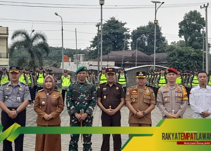 Apel Pergeseran Pasukan Polres Empat Lawang untuk Jaga Keamanan Pemilu 2024