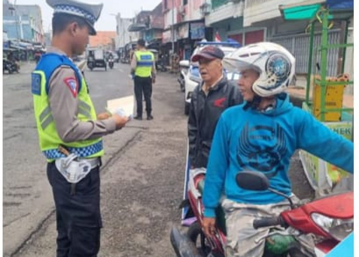 Satlantas Polres Empat Lawang Tindak Pelanggaran Lalu Lintas, Knalpot Brong Jadi Sasaran!