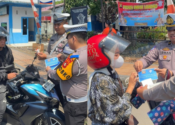 Sat Lantas Polres Empat Lawang Apresiasi Pengendara Tertib Lewat Kupon BBM Gratis dalam Operasi Patuh Musi