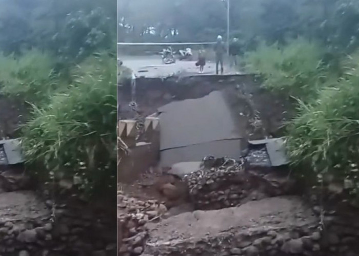 Jalan Provinsi Penghubung Empat Lawang–Pagaralam Putus Total Akibat Hujan Deras, Akses Lumpuh Total!