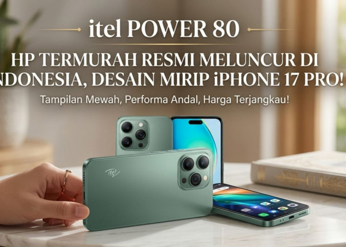 itel Power 80 Resmi Meluncur, HP Rp2 Jutaan dengan Desain Mirip iPhone 17 Pro dan RAM Hingga 8/256 GB