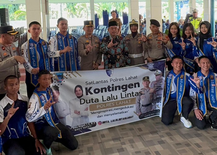Bupati Lahat Lepas Kontingen Duta Lalu Lintas, Harapkan Pulang Bawa Kemenangan
