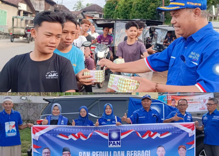 Ramadhan Penuh Kepedulian, Kader PAN Turun ke Jalan, 400 Paket Takjil Dibagikan untuk Warga 