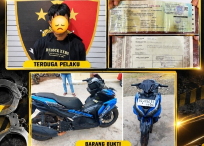 Tertangkap di Pondok Kebun Sawit, Pelaku Curanmor Yamaha Aerox di Empat Lawang Dibekuk Polisi