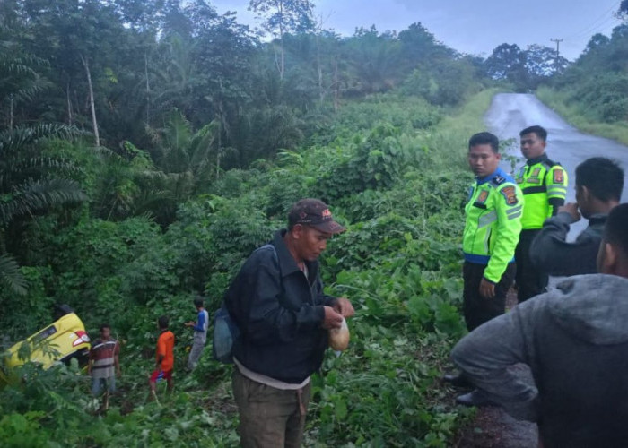 Mobil Daihatsu Ayla Masuk Jurang di Empat Lawang, Dua Penumpang Selamat