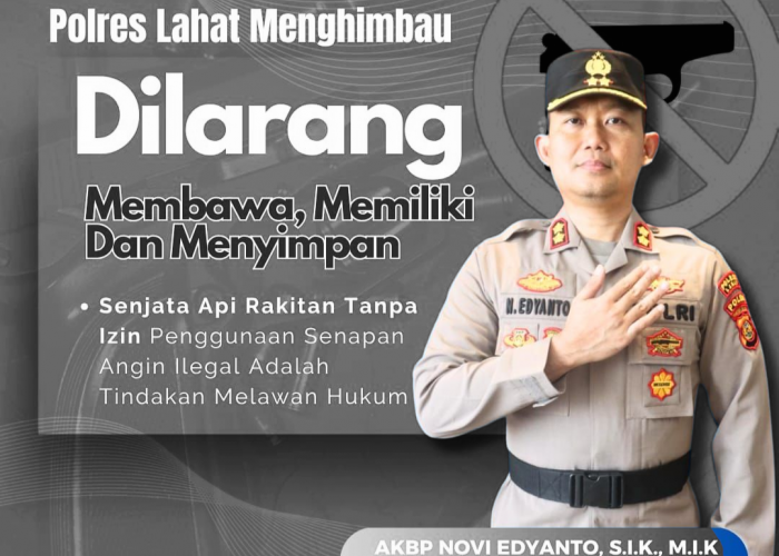 Polres Lahat Imbau Masyarakat Serahkan Senjata Api Rakitan, Jamin Tak Diproses Hukum