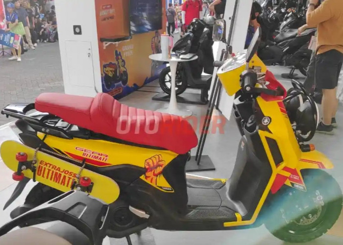 Katros Garage Sulap Yamaha Gear Ultima Jadi Skutik Adventure Bergaya Reli Klasik