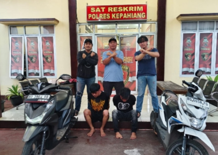 2 Pemuda Asal Empat Lawang Ditangkap Polres Kepahiang Usai Curi Motor di Bengkulu