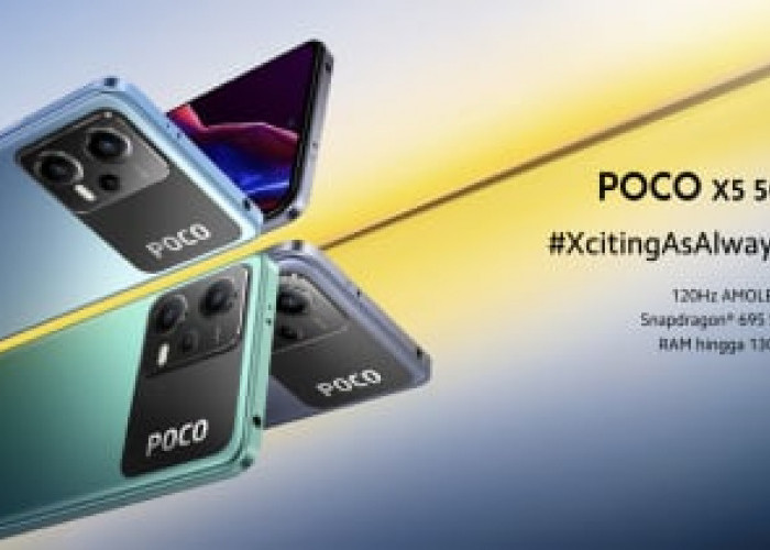 Poco X5 5G: Smartphone Terjangkau dengan Layar AMOLED dan RAM 8GB