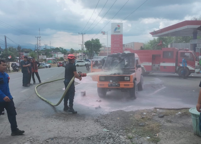 Mobil Nyaris Terbakar di SPBU Talang Banyu, Konsleting Listrik Diduga Jadi Penyebab