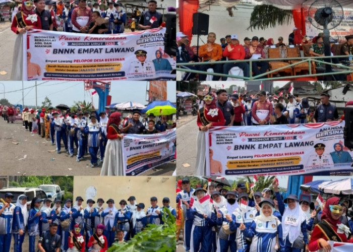 BNNK Empat Lawang Gaungkan Desa Bersinar dan ANANDA BERSINAR di Karnaval HUT RI ke-81