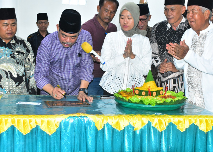 Masjid Besar Al-Mi’raj Diresmikan, Bukti Kolaborasi Pemerintah dan Masyarakat Lahat