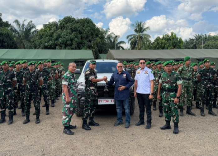 Kasdam II/Sriwijaya Tinjau Yon TP 984 di Muba, Terima Bantuan Mobil Operasional untuk Perkuat Kesiapan