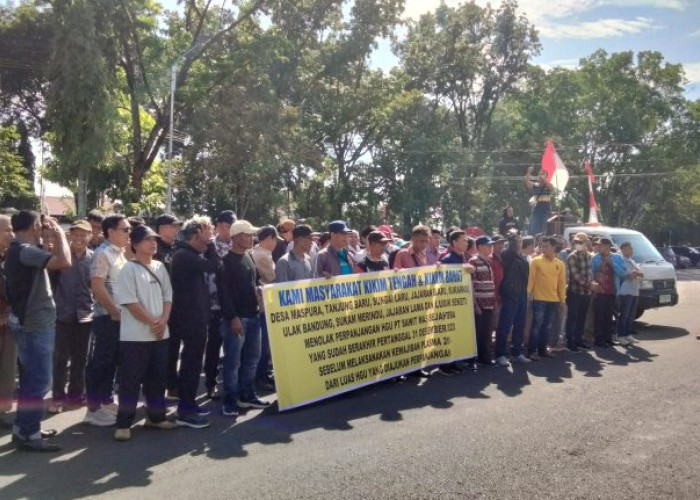 Ratusan Warga Lahat Tolak Perpanjangan HGU PT SMS, Tuntut Kembalikan Lahan 7.516 Hektare