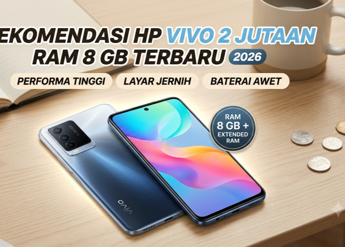 HP Vivo 2 Jutaan RAM 8 GB Terbaru 2026, Multitasking Lancar dan Baterai Awet