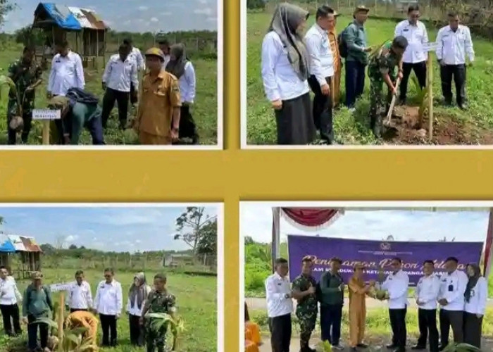 Lapas Empat Lawang Ikuti Peresmian Ketahanan Pangan Nusakambangan dan Penanaman Pohon Kelapa Serentak
