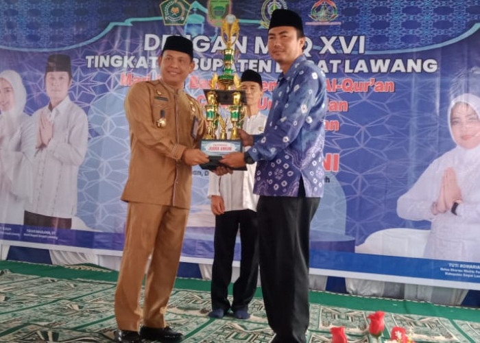 Sekda Resmi Menutup MTQ ke-XVI Kabupaten Empat Lawang, Kecamatan Talang Padang, Juara Umum