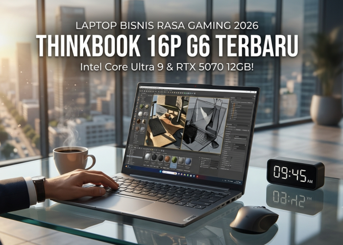 Lenovo ThinkBook 16p G6 Makin Bertenaga, Dibekali Intel Core Ultra 9 dan RTX 5070 12GB untuk Kreator 