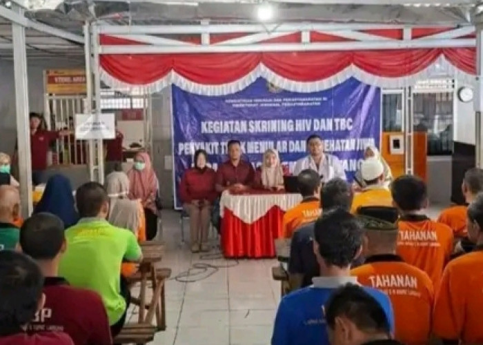 Lapas Empat Lawang Gandeng Puskesmas Tebing Tinggi Gelar Pemeriksaan Kesehatan Deteksi Dini HIV, TBC 