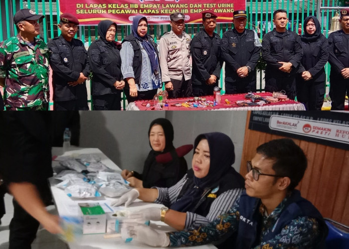 Lapas Kelas IIB Empat Lawang Gelar Razia Gabungan Bersama TNI, Polri, dan BNN