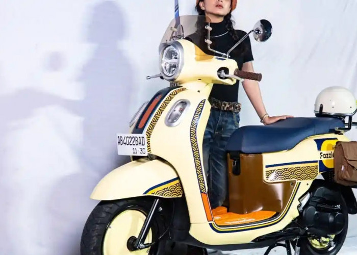 Inspiratif! Tiga Lady Biker Sulap Yamaha Fazzio Jadi Motor Bergaya Jepang dan Retro 90-an