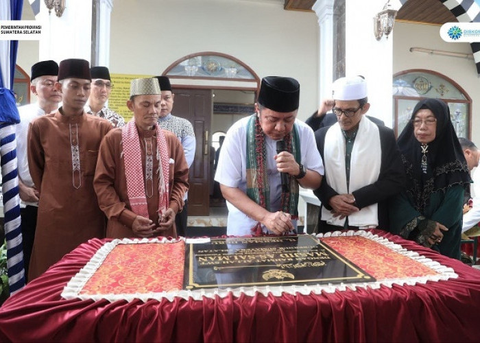 Gubernur Sumsel Resmikan Masjid As-Salman di Sukarami Palembang