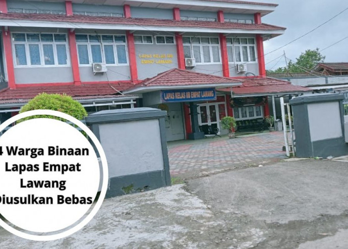 4 Warga Binaan Lapas Empat Lawang Diusulkan Bebas