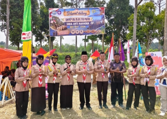 Saka Anti Narkoba BNNK Empat Lawang Ikuti Kemah HUT Pramuka, Kirim Dua Sangga